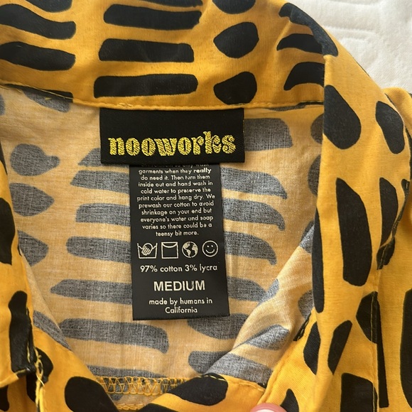 Nooworks Dorcas Code Western Shirt Top Size Medium - Picture 3 of 5